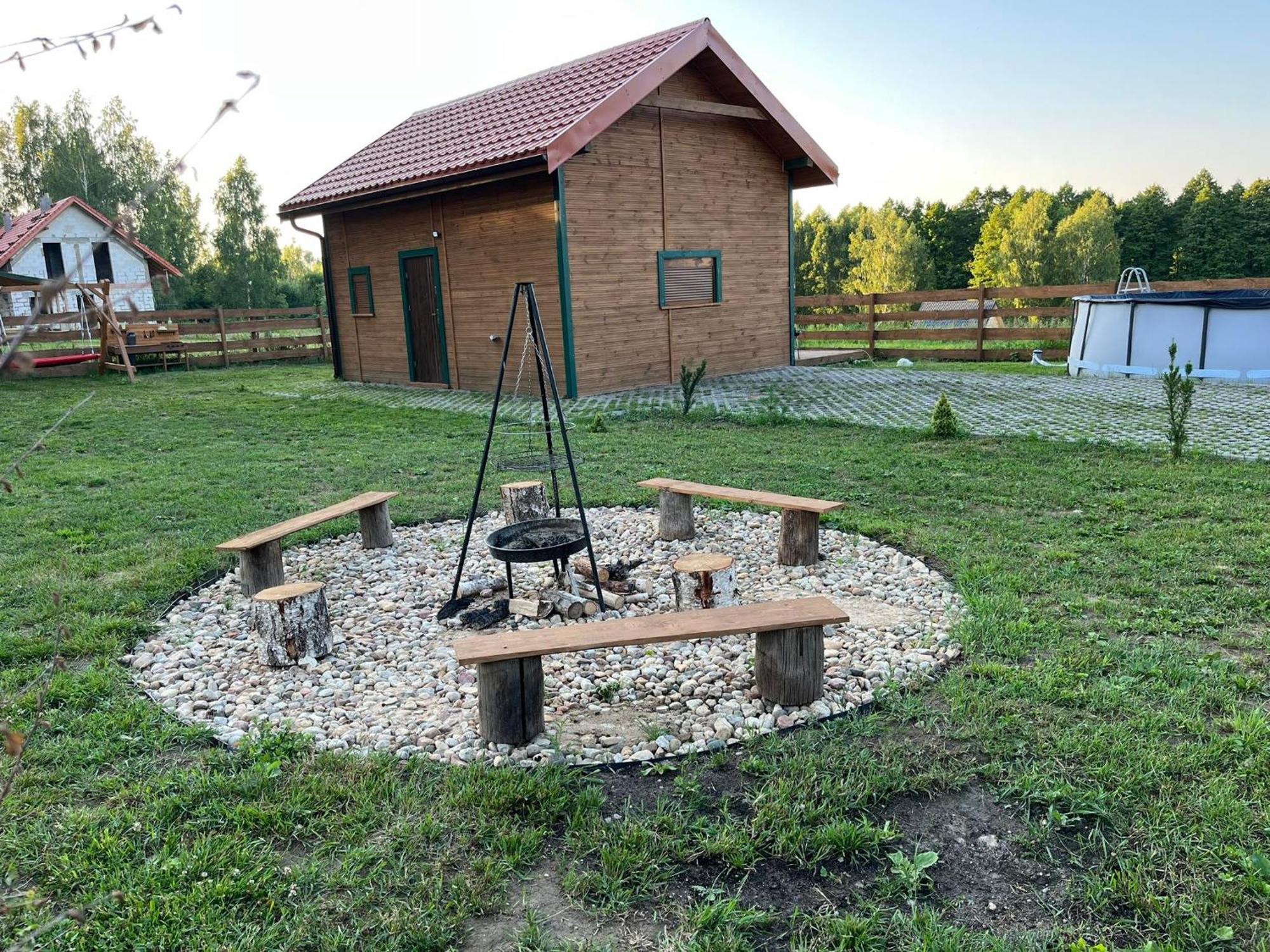 Zielona Chatka Nad Sapina Pozezdrze Bagian luar foto